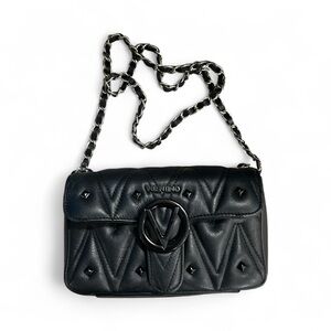 Valentino Black Quilted Crossbody Bag